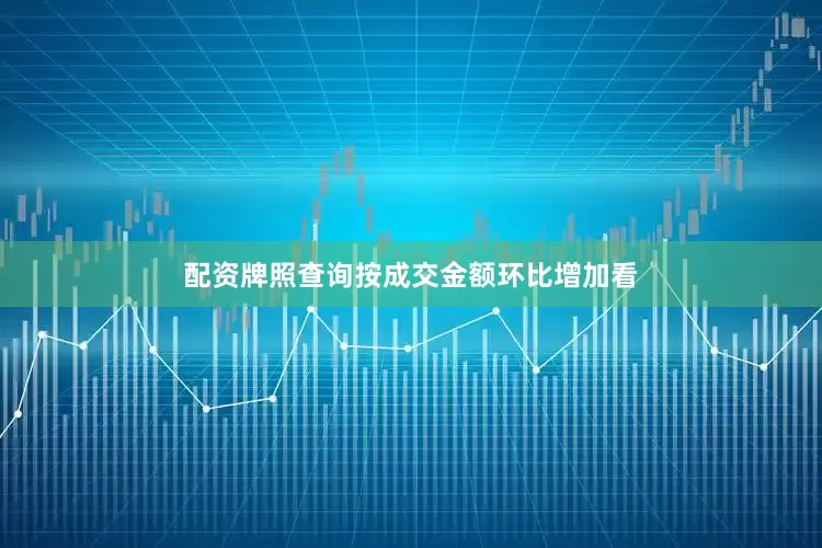 配资牌照查询按成交金额环比增加看